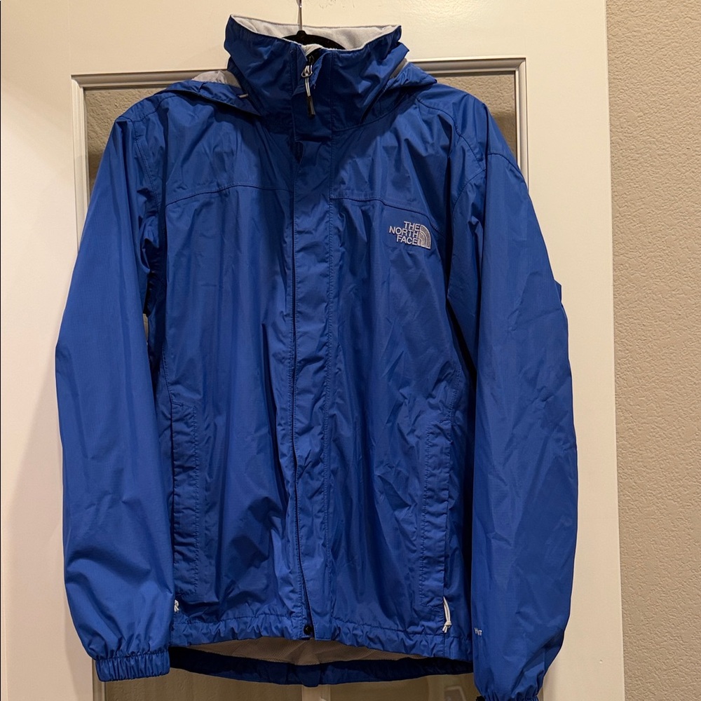 The North Face Blue Quest Hooded jacket -Windbreaker, size men’s small